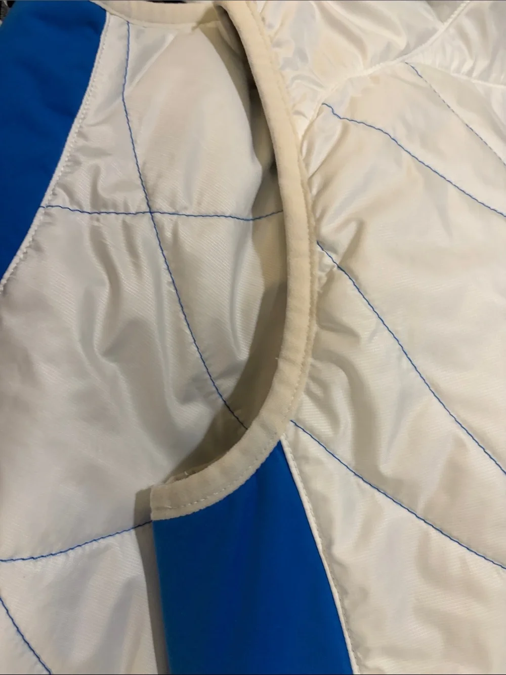 Brooks White and Blue Quilted Women's Vest
